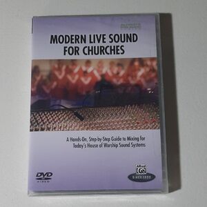 Alfred's Pro Audio Series Modern Live Audio for Churches DVD Video Sealed